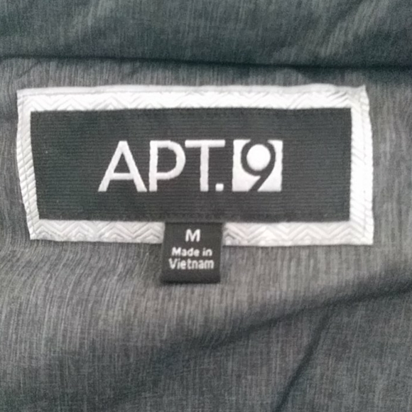 Men's Apt 9 Grey Puffy Vest Medium - Picture 7 of 7